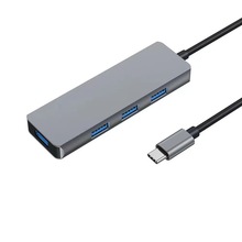 type-c扩展坞四合一USB3.0笔记本集线器分线器一拖四usbhub集成器