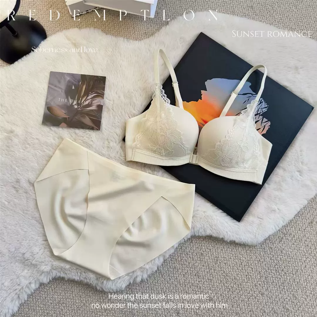 Push up bra, sexy lace wireless bra