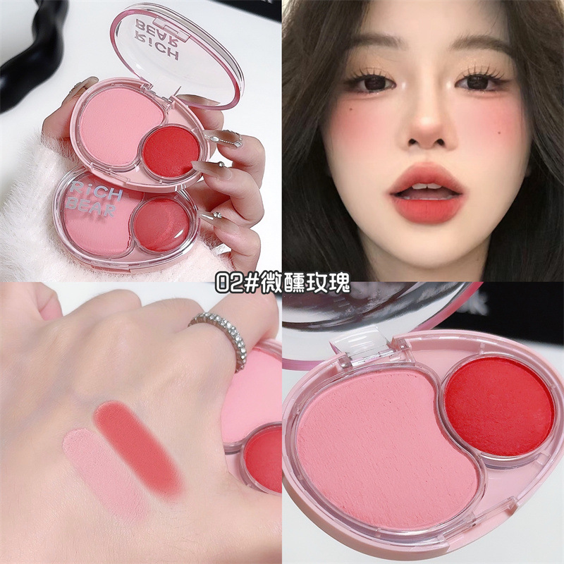 [RB6002 스윗스토리 투컬러 블러셔 머드] 02#기운의 장미