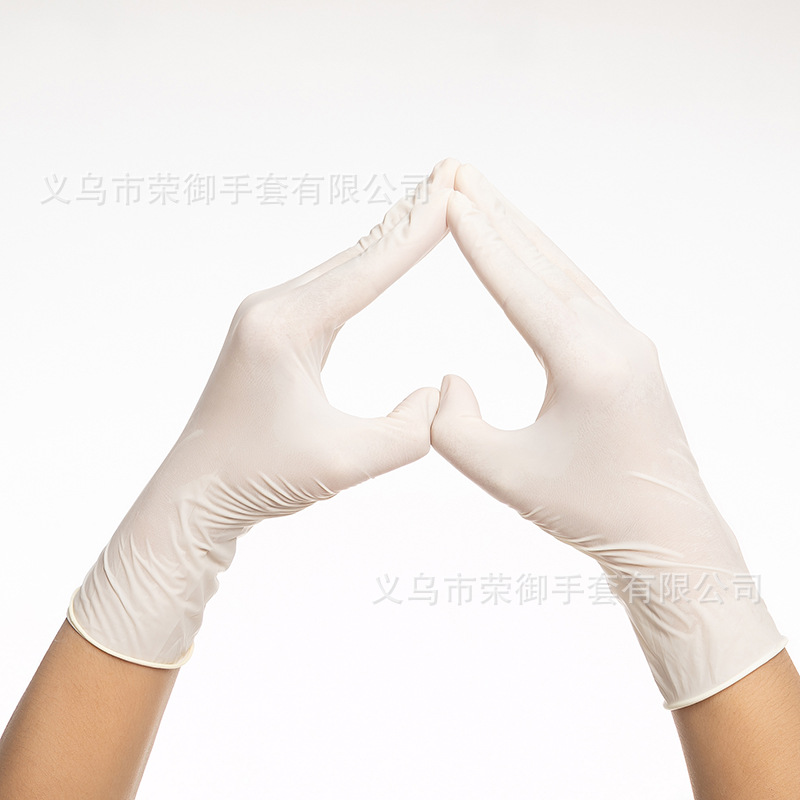 一次性无粉乳胶手套有粉乳胶检查手套流水线用 出厂价批发