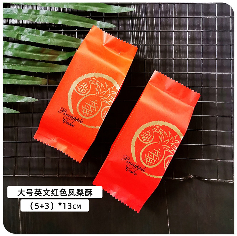 Gran pastel de piña inglés rojo alrededor de 100 * CPP compuesto de papel de algodón