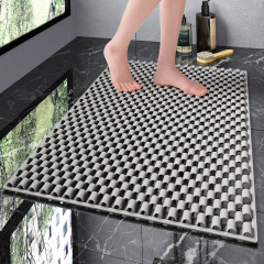Solid Color Bathroom Toilet Waterproof Anti-Slip Mat Bathroom Shower Room Bathing Room Anti-Fall Pad Household Massage Foot Mat