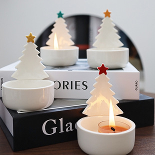 Christmas Tree Candlestick Cross-border Fragrance Decoration Christmas Gift Home Candle Aromatherapy Gift Amazon New Product