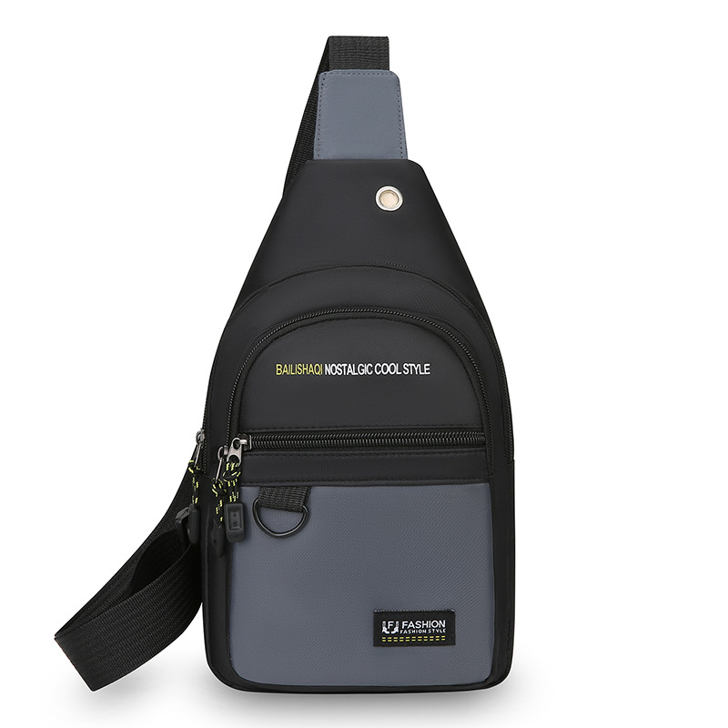 Bolsa de pecho multifuncional transfronteriza para hombres, bolso de hombro de viaje al aire libre, gran capacidad, mochila portátil resistente al desgaste