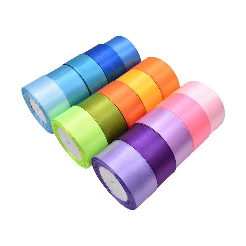 Cinta Hanfan de satén de 4cm, cinta de rosas para boda, cinta para decoración de pasteles, cinta para embalaje de regalos, cinta publicitaria.