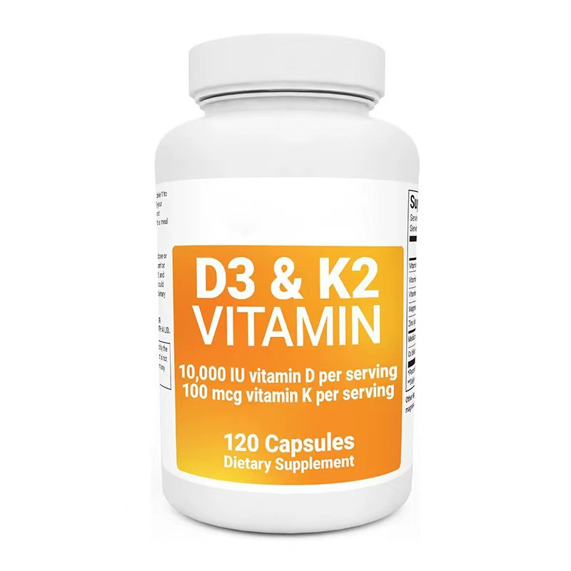 Трансграничные горячие продажи Витамин K2 D3 капсулы Vitamin K2 D3 Источник Производитель поддерживает наклейку бренда OE M