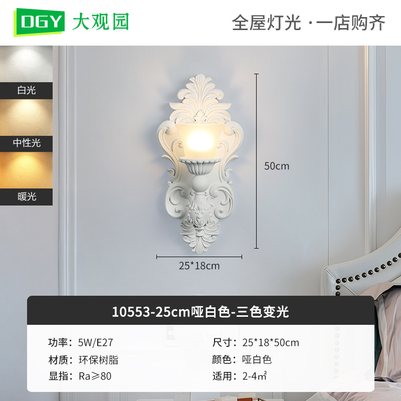 Modelo 10553 - D - 25cm Blanco mate - Tricolor - Espectro completo