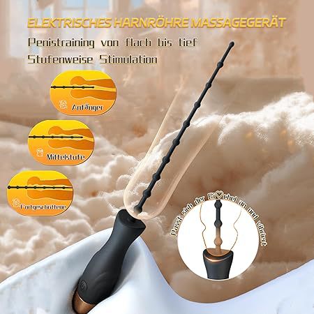 USB Rechargeable Vibrating Urethra Stick, 10-Frequency Silicone Sound for Men — detail image 12