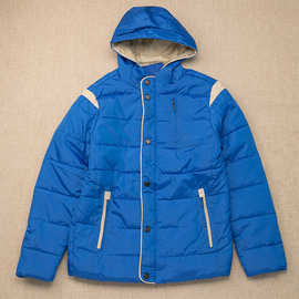 源头工厂定制棉衣 连帽休闲保暖男外套 防寒棉服出口防风棉袄男装