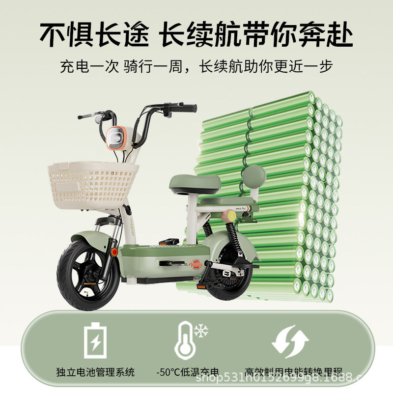 Phoenix2026 nuevo coche eléctrico para adultos niñas coche de batería pequeña nueva bicicleta eléctrica estándar nacional para mujeres burro