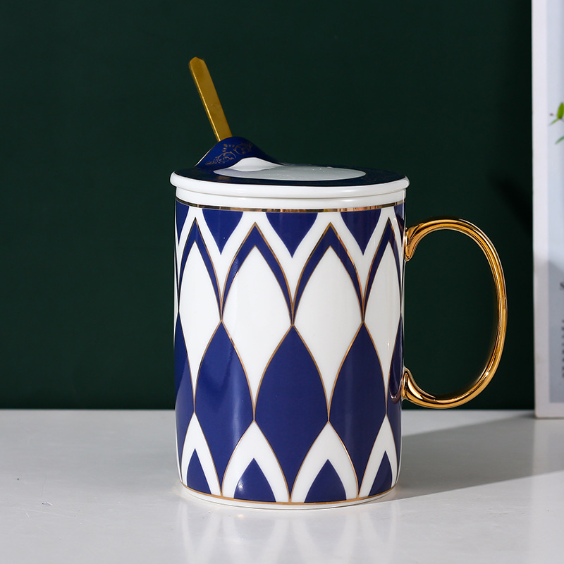 Creativo simple de moda cerámica taza de oficina regalo taza de café taza de agua taza de desayuno de pareja