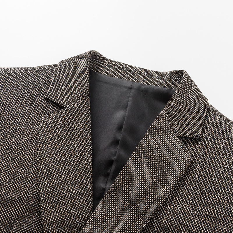 Chaqueta de traje de hombre, chaqueta de hombre, chaqueta de hombre delgada, traje casual, primavera y otoño, ropa de hombre de negocios, bala única, oeste