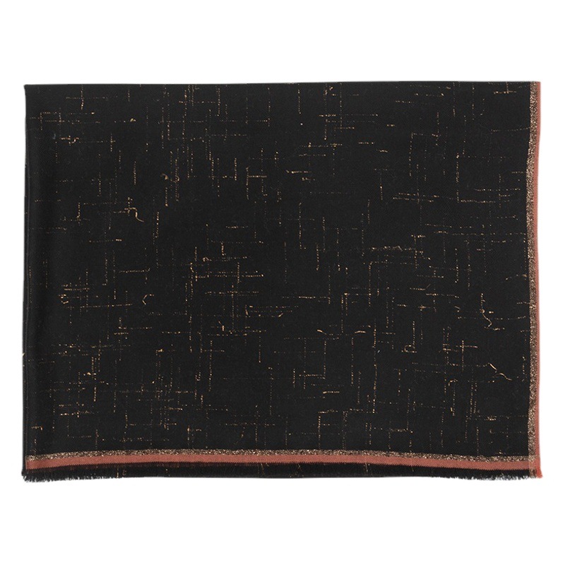 Nuevo 200 soluble en agua de lana barba caramelo liso metálico bufanda otoño y el invierno las mujeres ampliado chal