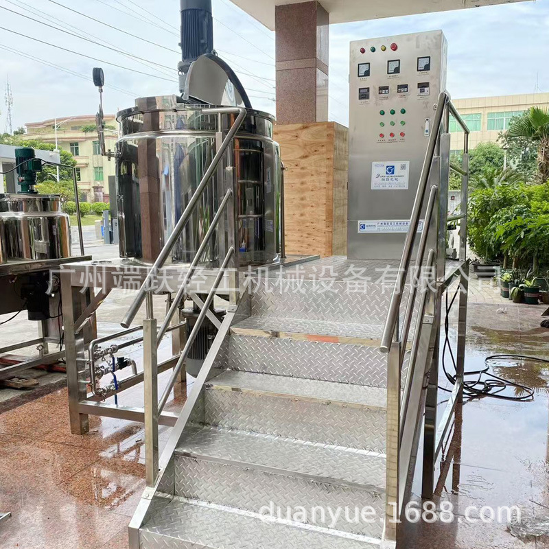 不锈钢三层加热均质搅拌锅洗发水洗洁精均质搅拌罐液洗均质锅工厂