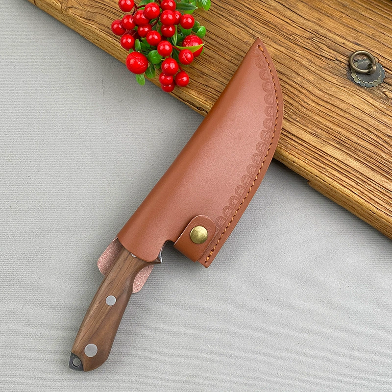 Молотковый узор ковки, стейковый нож для костей, походный нож для барбекю и кемпинга, прямой разделочный нож
