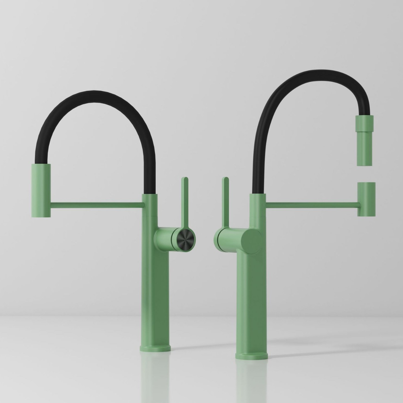 Platos cuadrados verdes