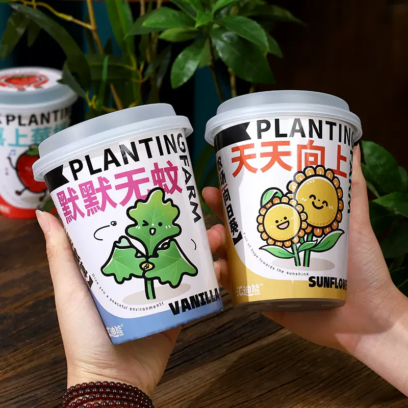 新款自吸水盆栽儿童种植小盆栽幼儿园草莓桌面植物趣味种植盆栽