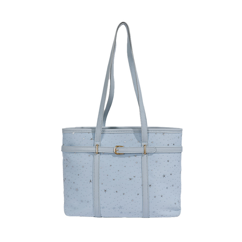 2026 nuevo estilo coreano de impresión de estrellas bolso especial de gran capacidad de viaje bolso de hombro portátil simple bolso de mujer