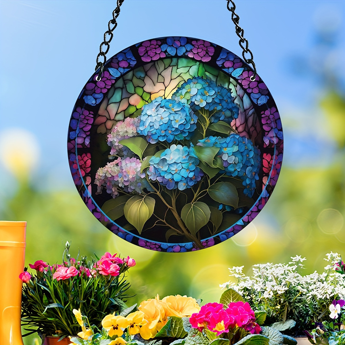 Transfronterizo nuevo coche accesorios magnífico redondo mariposa casa adornos de acrílico material de Navidad decoraciones para el hogar