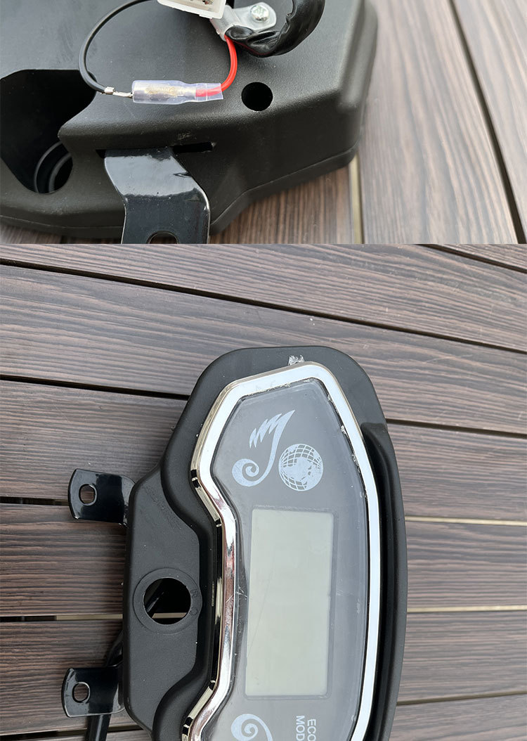 Electric three-wheeled motorcycle universal panda LCD instrument panel assembly 48V power meter 60V electronic speedometer