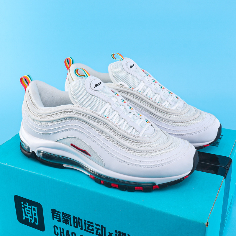 莆田純正オリジナル Air MAX97 フルパームエアクッションレトロブレットスポーツシューズ男性と女性の靴ランニングシューズ|undefined