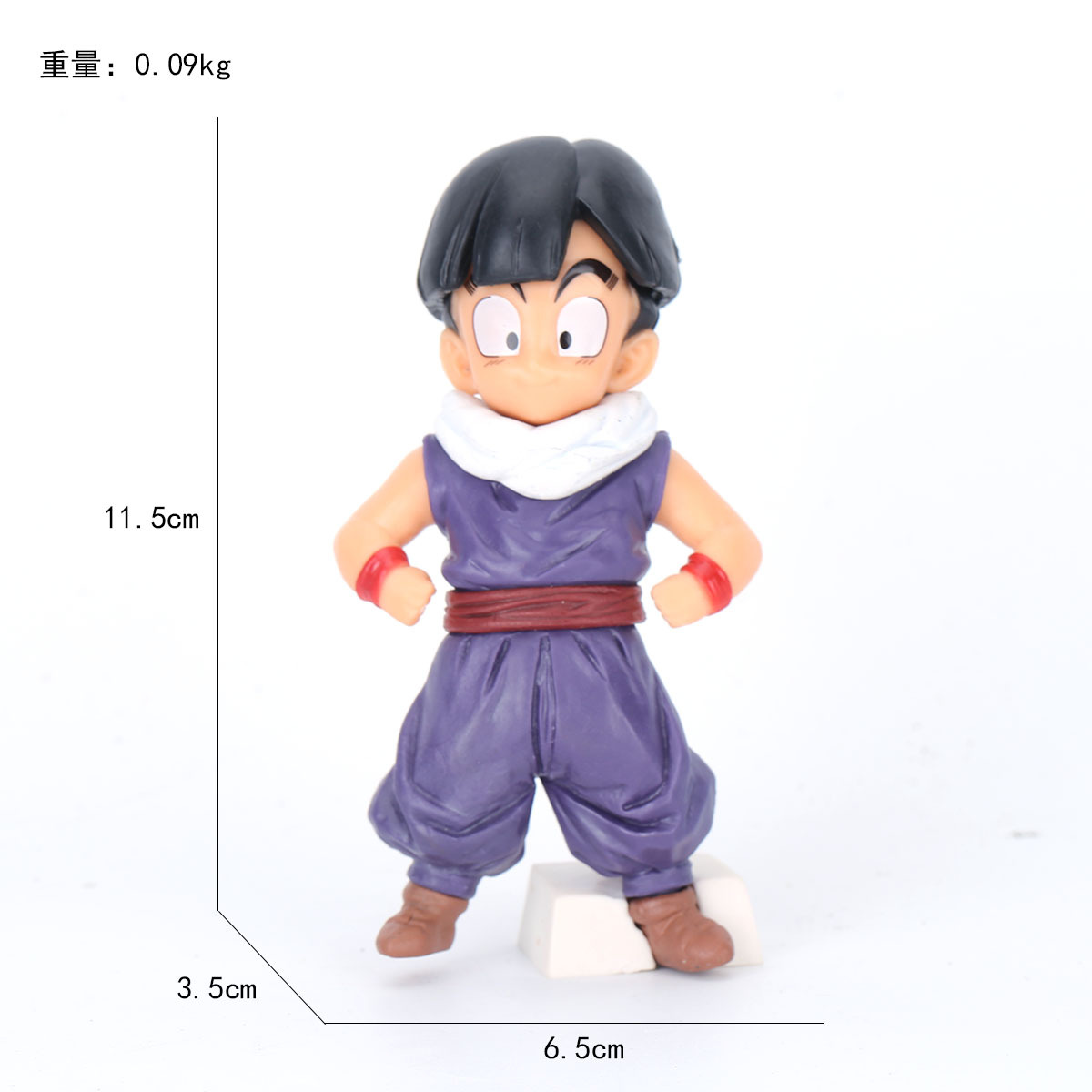 ドラゴンボールアニメのフィギュアスーパーサイヤ人悟空貝吉塔のデスクトップの置物の模型戦損超四悟吉塔