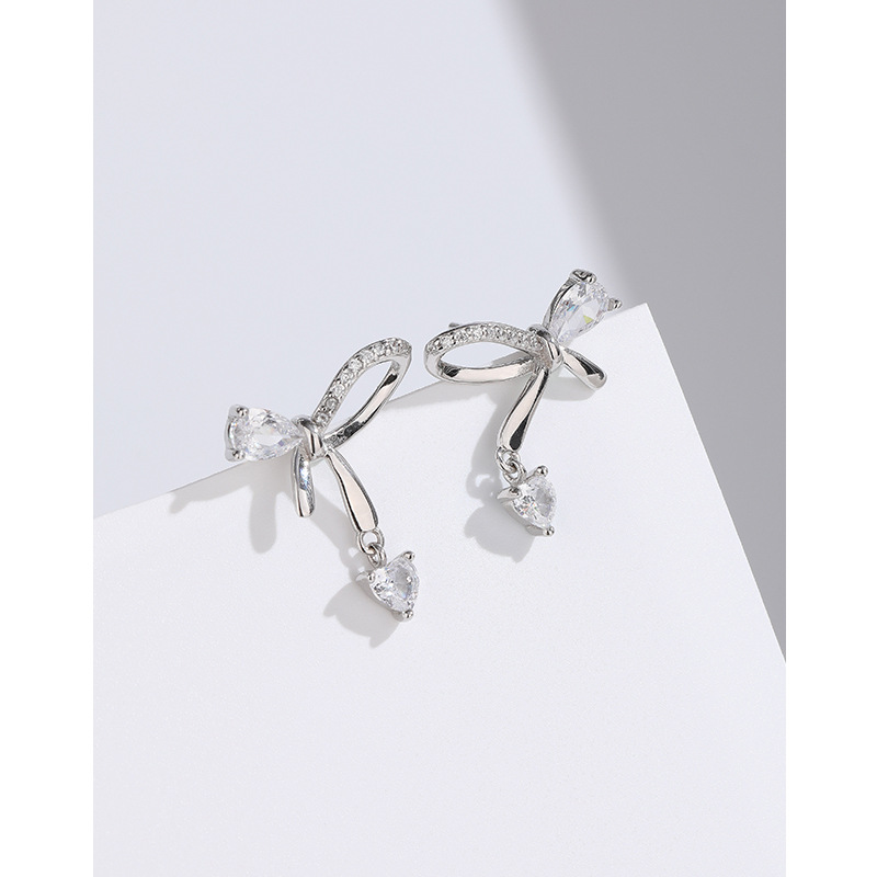 Pendientes de arco para las mujeres 925 plata esterlina nicho diseño de alto grado simple todos-Partido pendientes 2023 nuevos pendientes