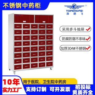 Factory Steel Chinese Medicine Metal Traditional Chinese Medicine Cabinet Stainless Steel Thickened Multi-Bucket Chinese Medicine Cabinet Chinese Medicine Medicine Bucket Herbal Medicine Cabinet Ready Stock