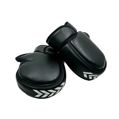 Winter electric bike handlebar covers, bicycle covers, waterproof, reflective, thickened, warm, windproof, cold-proof covers for folding bikes (Handlehold cover) - boxing-style-reflective-sheath-black
