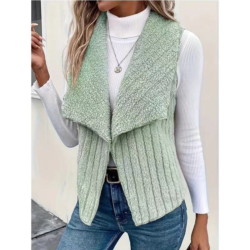 2024 Europa y los Estados Unidos transfronterizos Amazon otoño y invierno nuevo estilo de moda casual simple sin mangas chaleco de chaleco de chaleco