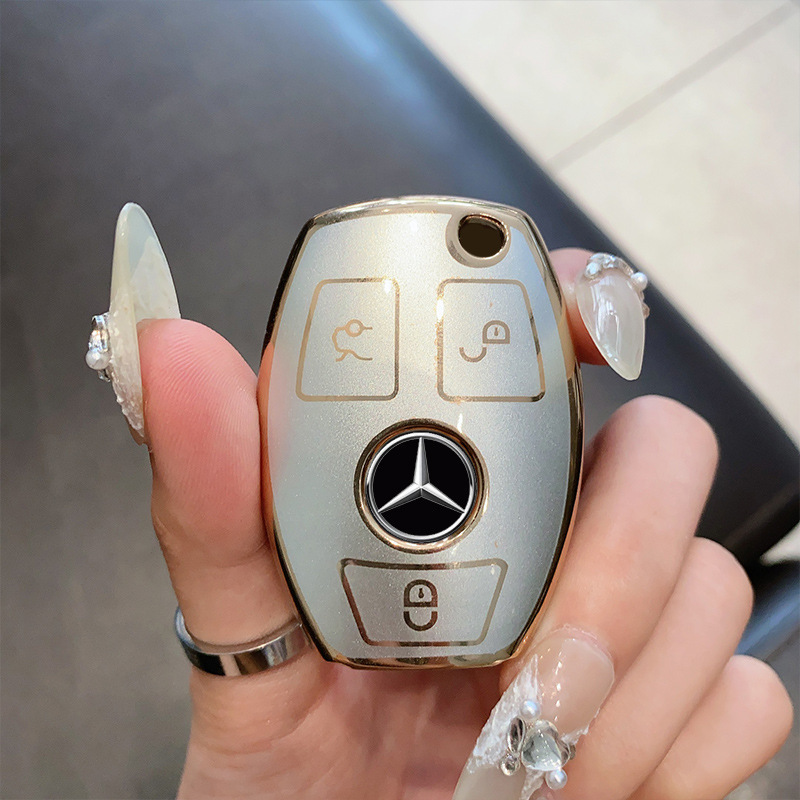 流沙款车钥匙套适用奔驰gla200钥匙套新c级c200e300l glc260gle|undefined