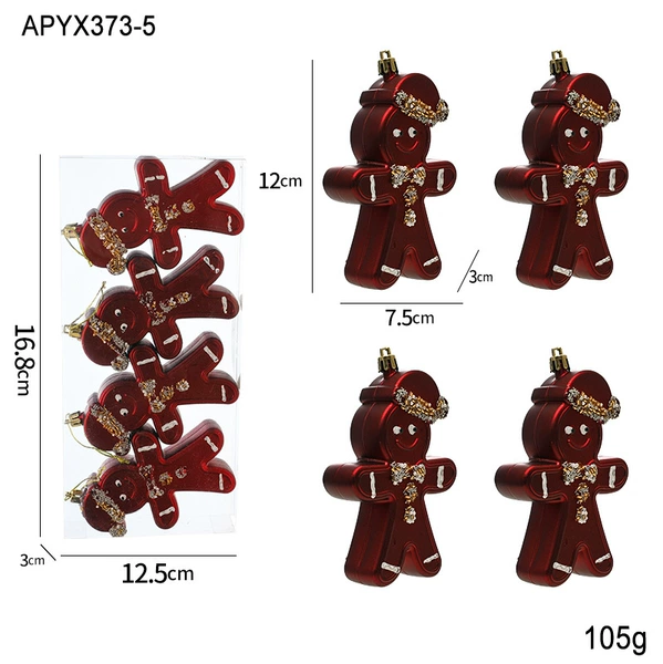 Gingerbread man style (4 pieces/box)