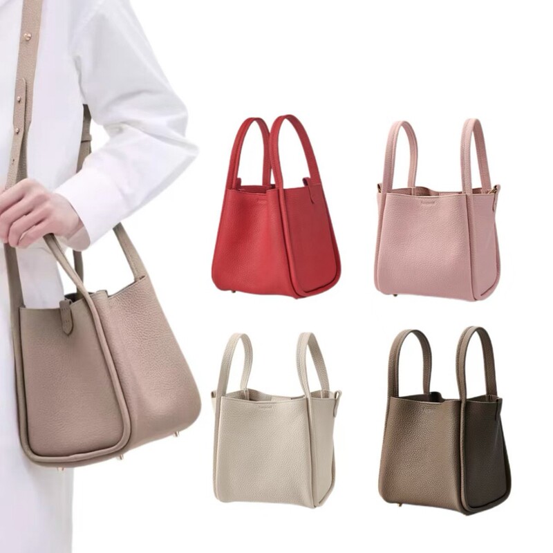 [in Stock] Song Song Vegetable Basket Medium Size Bucket Bag Leather Handbag Crossbody Bag Shoulder Bag Tote Bag