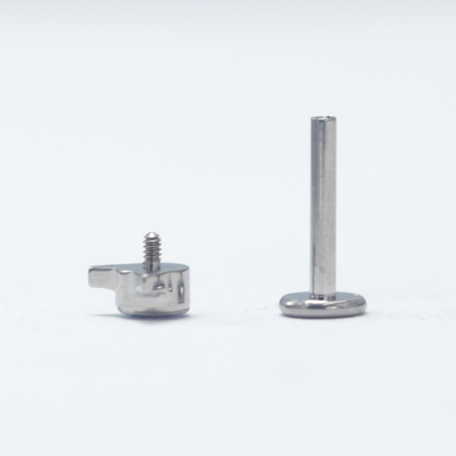 G23 Titanium Little Devil Cat Zircon Bone Internal Thread Nose Stud_voghion.com