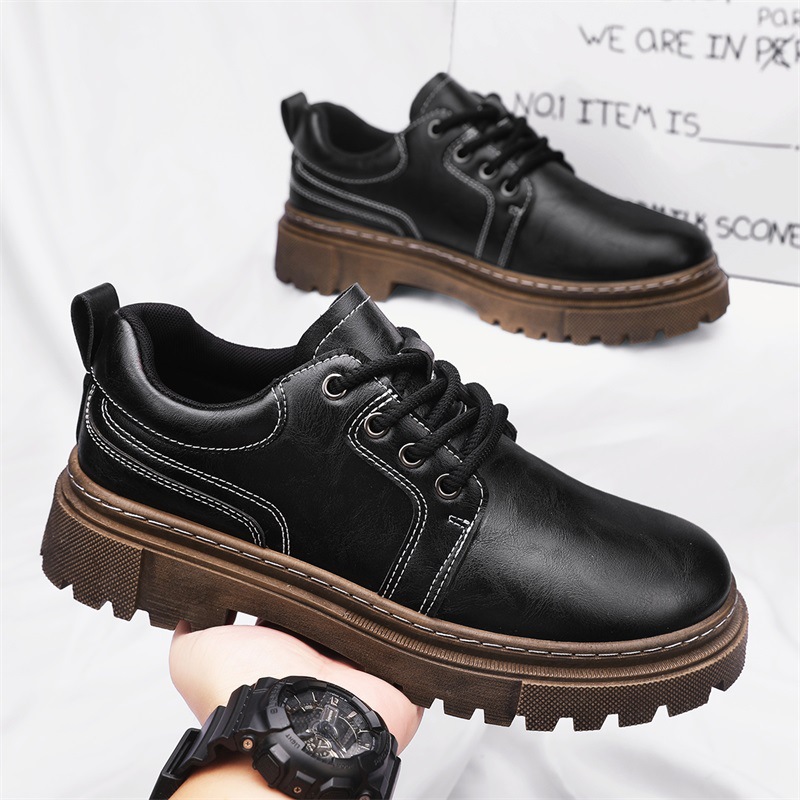 Zapatos casuales para hombres 2024 otoño nuevos zapatos de cuero de negocios transpirables para hombres tendencia universal zapatos de moda para hombres zapatos de estilo estilo estilo de peinado