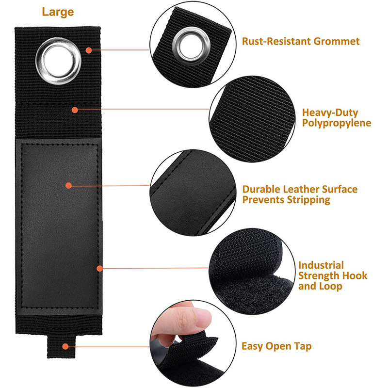 Heavy-Duty Storage Straps, Velcro Straps, Hose Storage, Self-Adhesive Storage Nylon Storage Hanging Ring Straps