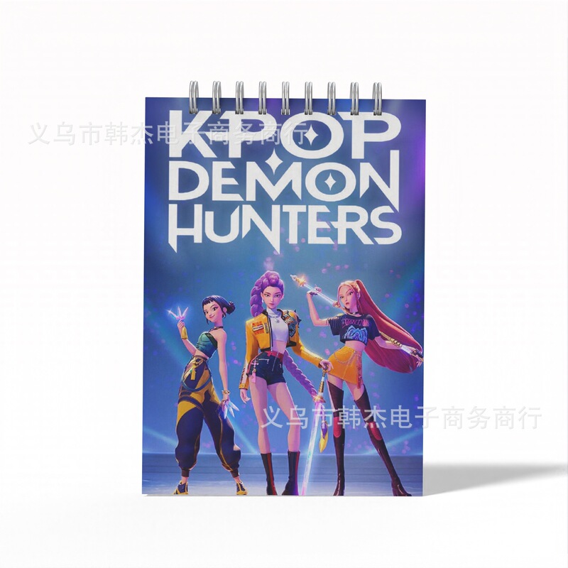 定 制K-pop demon hunter猎魔女团周边学生A6文具线圈本笔记本|undefined