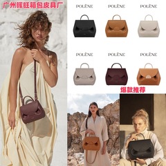 【优选】Polen真皮笑脸包波灵恩小猪包小众设计手提包单肩斜挎包