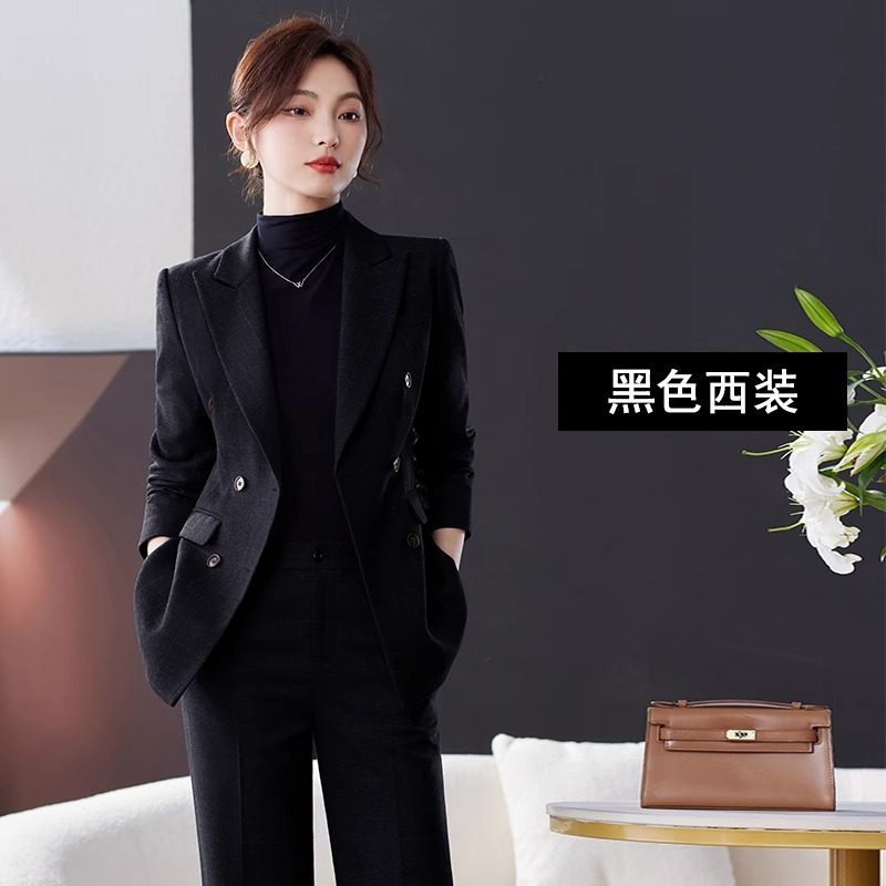 職業服女性ファッションスーツ女性秋冬新型ファッションスーツビジネス交渉作業服コート