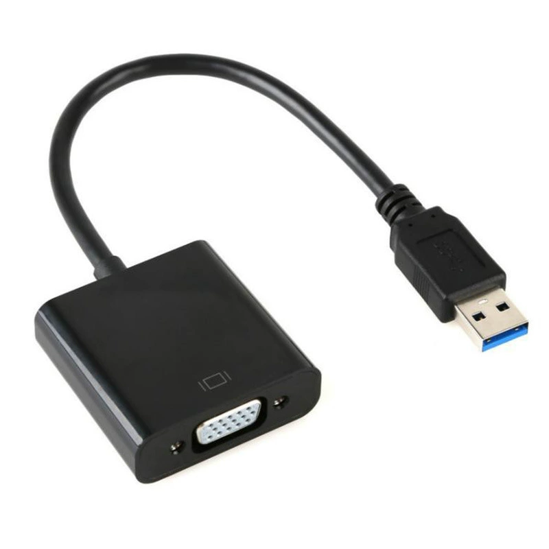 Оптовый USB к HDMI аудио и видео синхронный компьютер к телевизору HD бесплатный привод USB3.0 к HDMI VGA