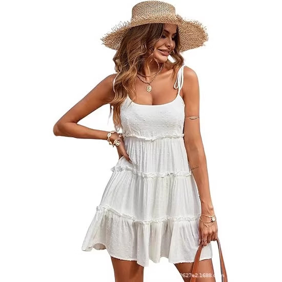Women's Summer Dress Wedding Guest Dress Beach Tank Top Spaghetti Strap Flowy Boho Dress Women's Summer Dress Wedding Guest Dress Beach Tank Top Spaghetti Strap Flowy Boho Dress