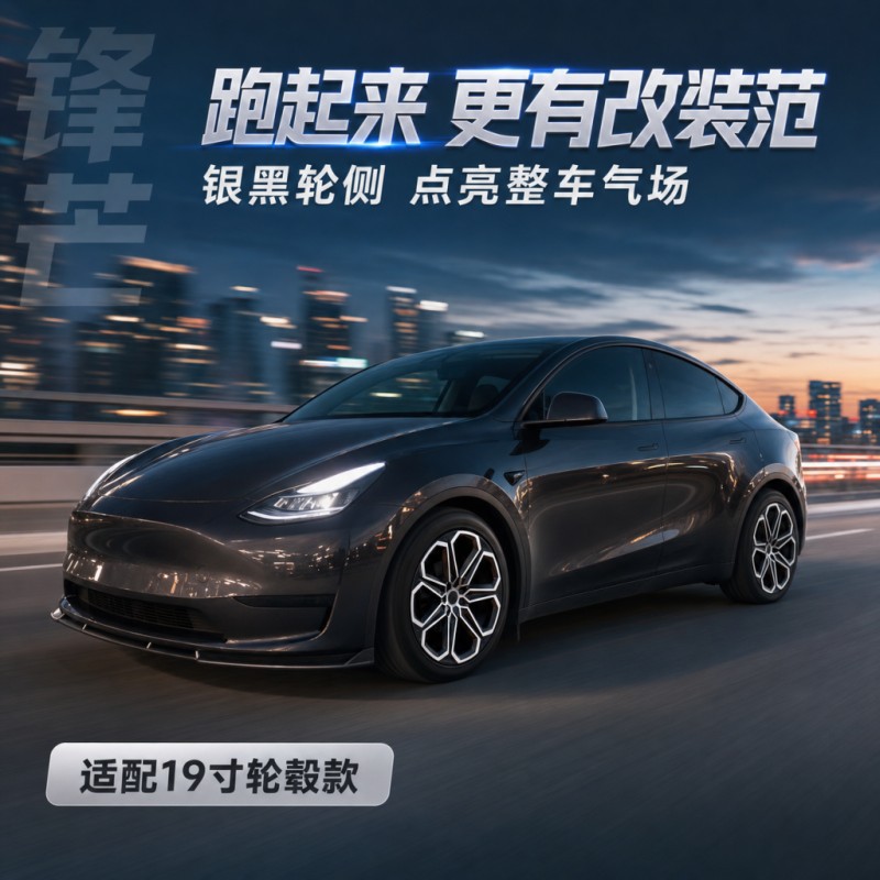 Suitable for Tesla Model Y 19-inch MIST full-cover wheel hub protection cover, new wheel hub modification accessories