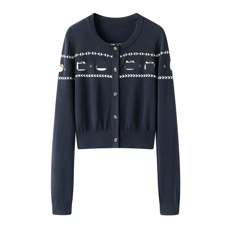 In stock 2026 autumn new designer cartoon anime letter jacquard knit cardigan for women RK72801034 In stock 2026 autumn new designer cartoon anime letter jacquard knit cardigan for women RK72801034