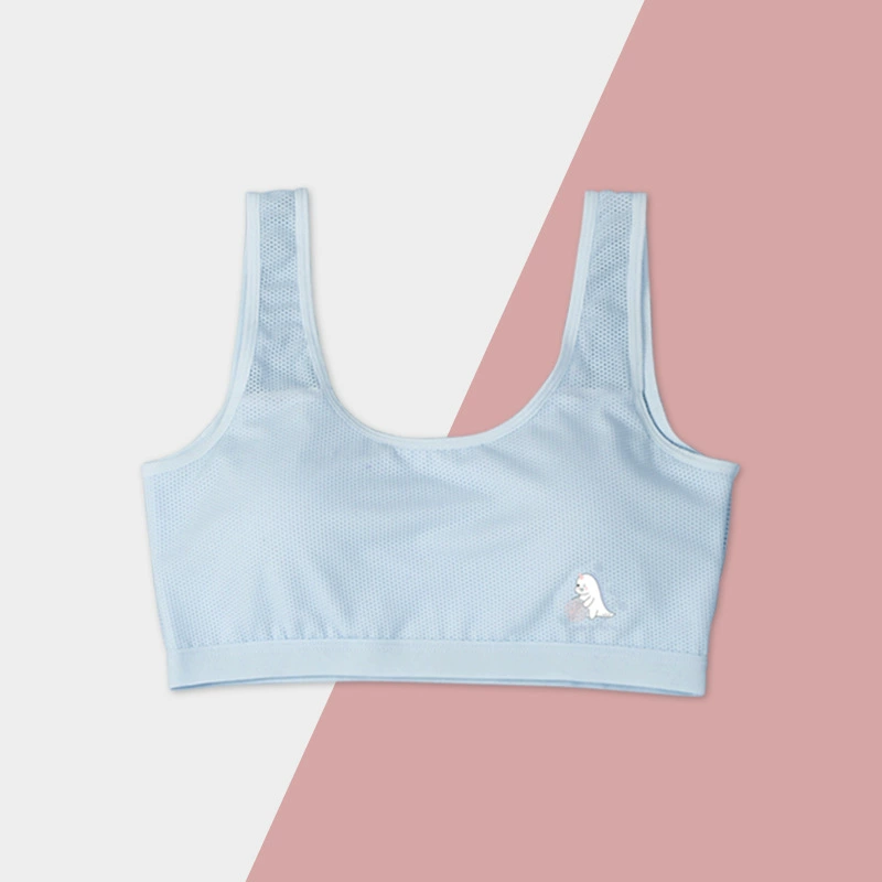 Breathable underwear, comfortable wireless bra for elementary school students