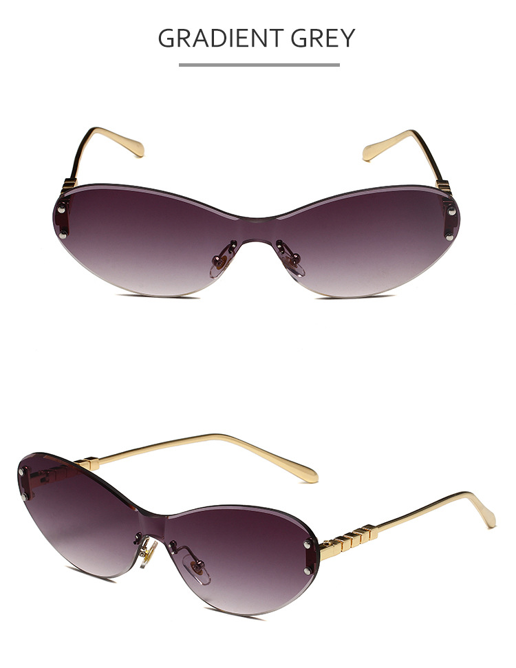 Men's Sunglasses New Ring Shaped Frameless Ocean Lens Sunglasses Anti Ultraviolet Catwalk Outdoor Driving Sunshade Fashion Sunglasses_viptrois.com