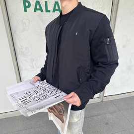 正确版原标现货RL家25新款标识棒球领拼接夹克棉服外套休闲百搭