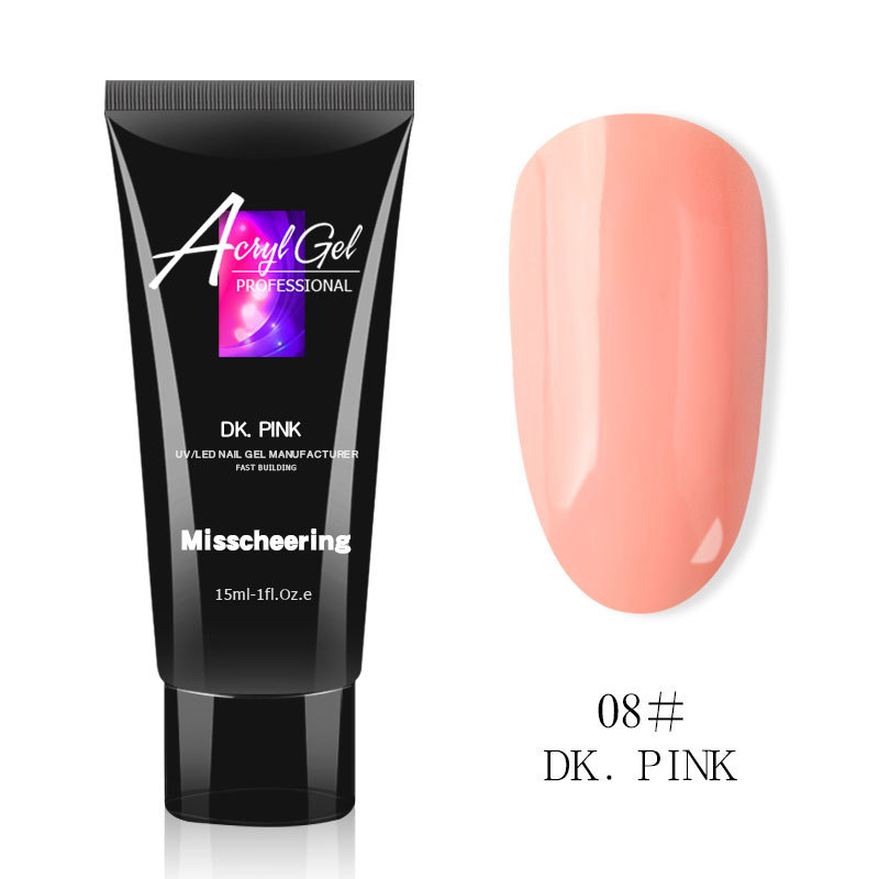 Gel de extensión de uñas transfronterizo 15ml, gel de fototerapia cristalino de extensión rápida de uñas, venta al por mayor de fábrica de gel de fototerapia