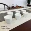 ₸White Porcelain Square Cup-6 Pack
