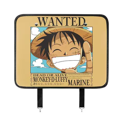 Car Seat Back Storage Bag Rear Seat Anti-kick Pad Protective Pad Back Hanging Bag Storage Bag Box Cartoon Pikachu (Chair back anti-kick pad) - smiley-luffy-wear-resistant-fiber-leather-single-pack