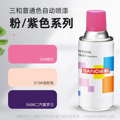 Sanhe Automatic Spray Paint Hand-Operated Spray Paint Can Metal Anti-Rust Furniture Wood Paint Car Graffiti Spray Paint Purple Spray Paint